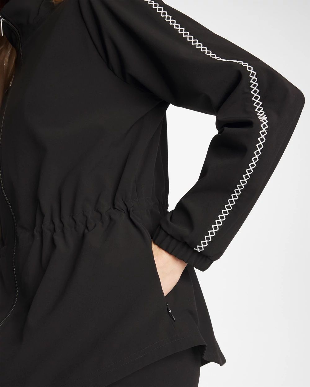 Zenergy® UPF Lattice-Trim Jacket | Chico's